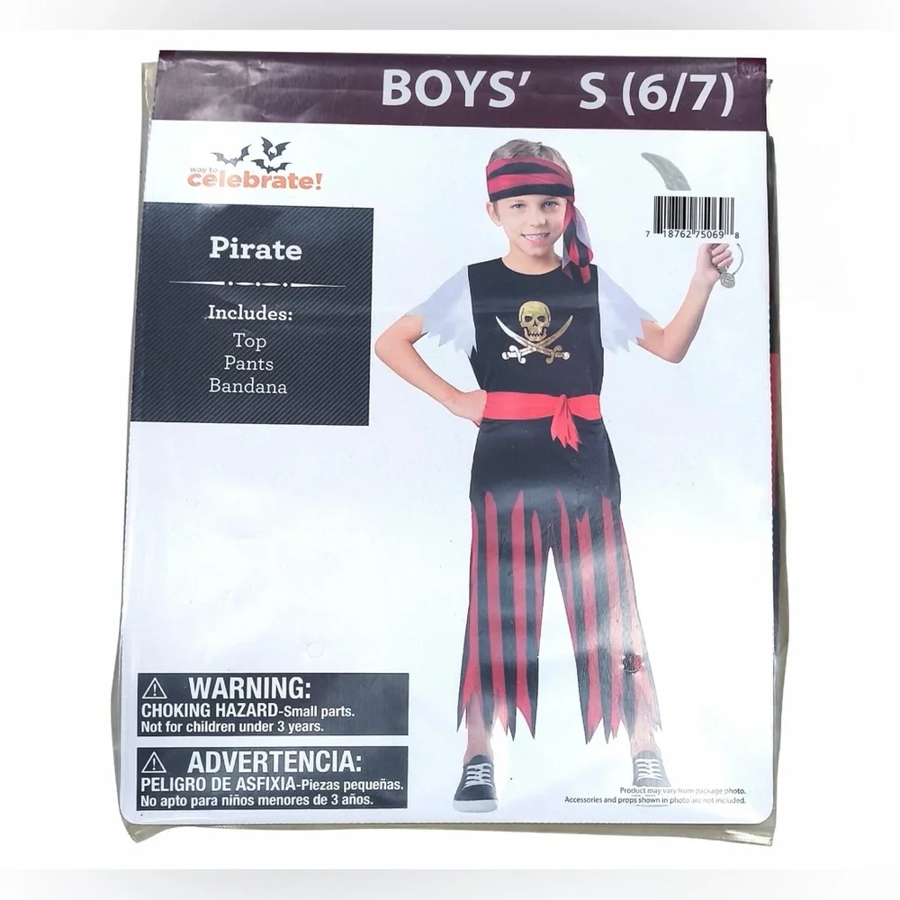 NWT - Kids Pirate Costume
